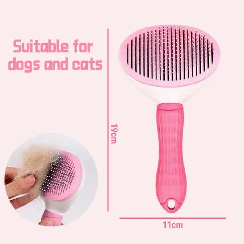 Cat Brush, Cat Comb,Cat Stuff,Dog Brush, Comb for Dogs,Pet Cleaning Accessory Pet Comb for Furry Pets. Suitable for Long Cats and Dogs. Removes Loose Hair and Reduces Shedding.Cat and Dog Deshedding Brush Cat Stuff Pet Tools,Fur Brush Outdoorfun