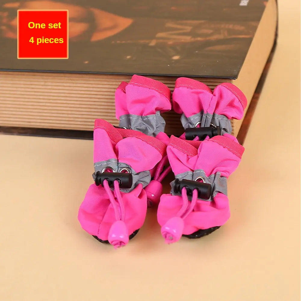 Waterproof Dog Rain Boots for Cats - Non-Slip & Adjustable Comfort Fit, Mud-Proof & Easy-Clean Pet Storm Boots