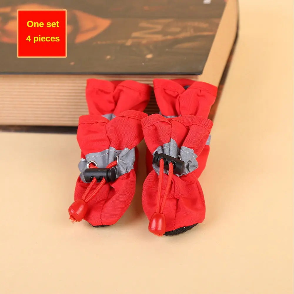 Waterproof Dog Rain Boots for Cats - Non-Slip & Adjustable Comfort Fit, Mud-Proof & Easy-Clean Pet Storm Boots