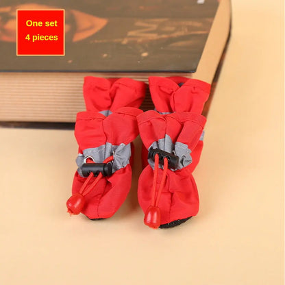 Waterproof Dog Rain Boots for Cats - Non-Slip & Adjustable Comfort Fit, Mud-Proof & Easy-Clean Pet Storm Boots