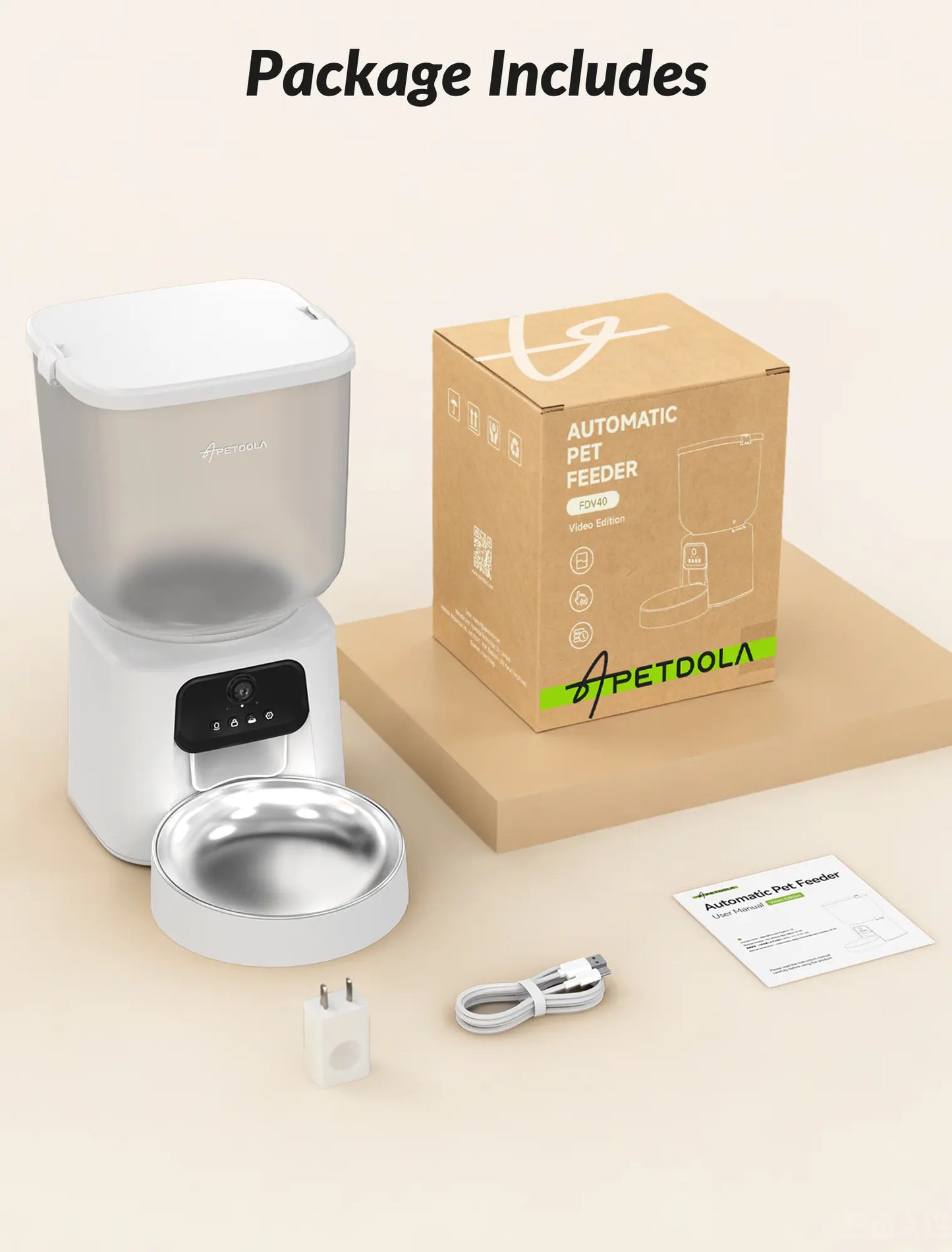 Automatic Cat Feeder with Camera, 5L Timed Cat Food Feeder,2-Way Audio & App Remote Control,Desiccant Bag,Auto Pet Dispenser for Cats and Dogs