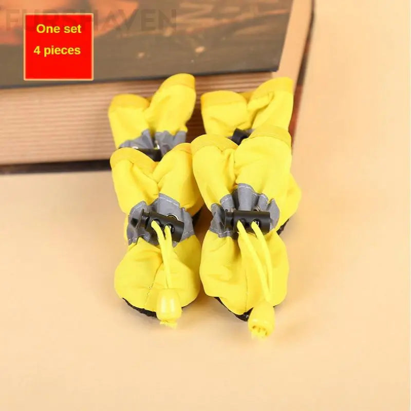 Waterproof Dog Rain Boots for Cats - Non-Slip & Adjustable Comfort Fit, Mud-Proof & Easy-Clean Pet Storm Boots