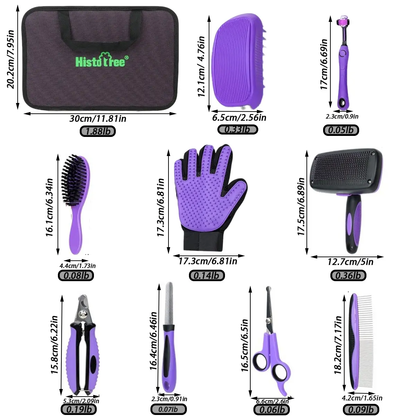 9-in-1 Professional Pet Grooming Kit for Dogs & Cats – Complete Home Grooming Set