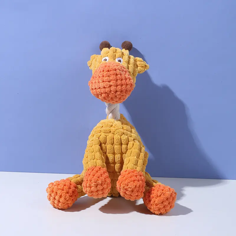 Squeaky Plush Dog Chew Toy – Durable & Interactive for Teeth Grinding
