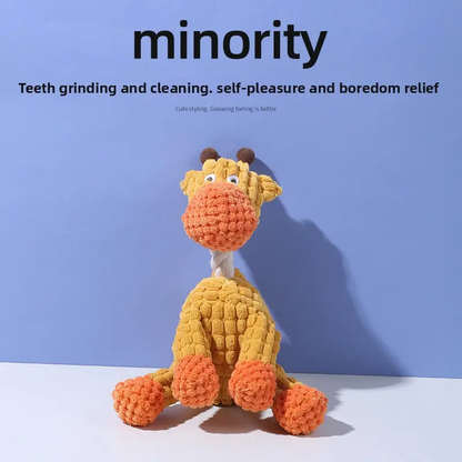 Squeaky Plush Dog Chew Toy – Durable & Interactive for Teeth Grinding