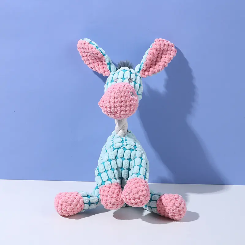 Squeaky Plush Dog Chew Toy – Durable & Interactive for Teeth Grinding