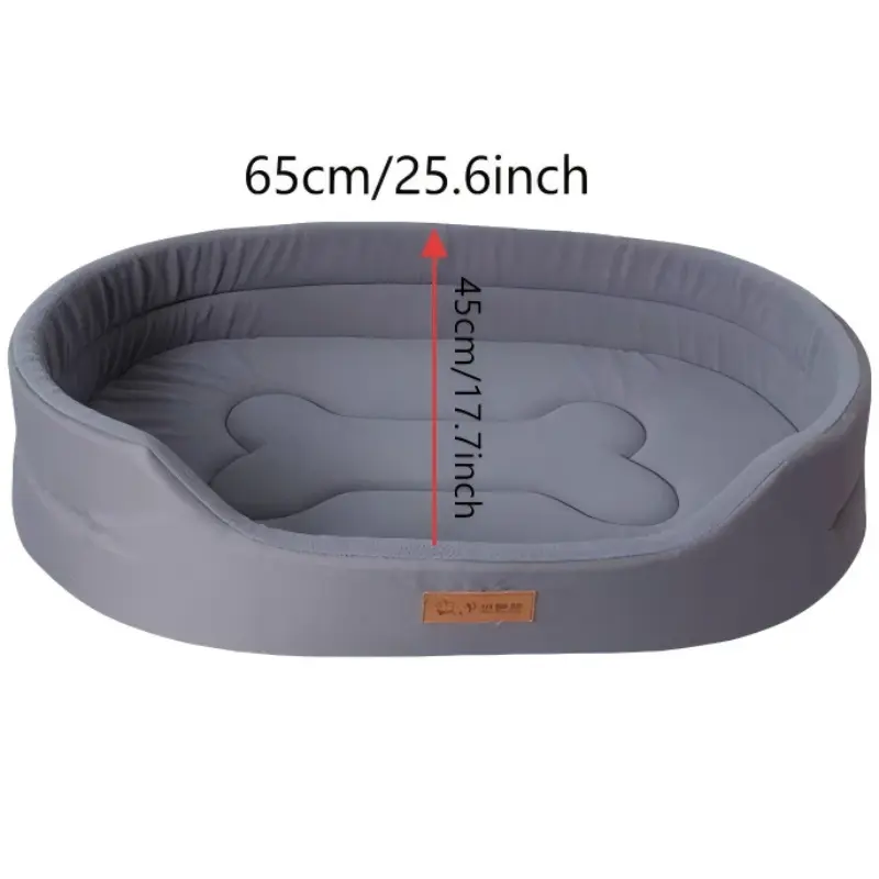 Washable Semi-Closed Pet Bed – All-Season Comfort for Small Dogs & Cats