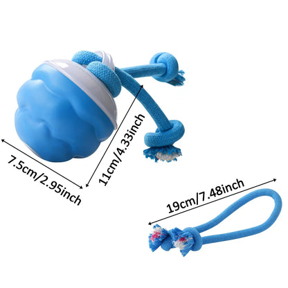 Motion-Activated Squeaky Rolling Dog Balls - PC+TPR Mix, Sound Control, Intelligent Play, Daily Training Pet Accessories for Small Dogs (2.95X2.95X4.33In), Two-Pack,Summervibes